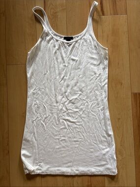 Halogen white knit tank